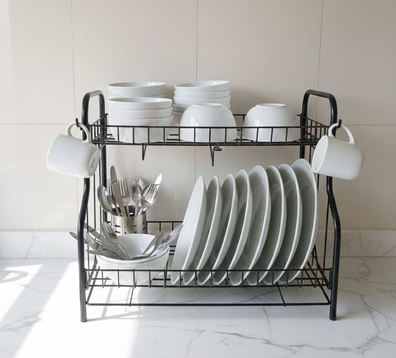 2 Layer Kitchen Dish Rack ( Metal )