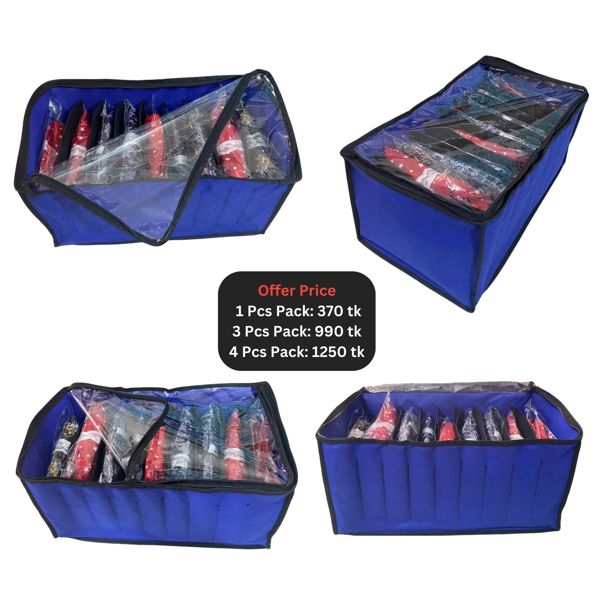Transparent Window Cloth Storage Box