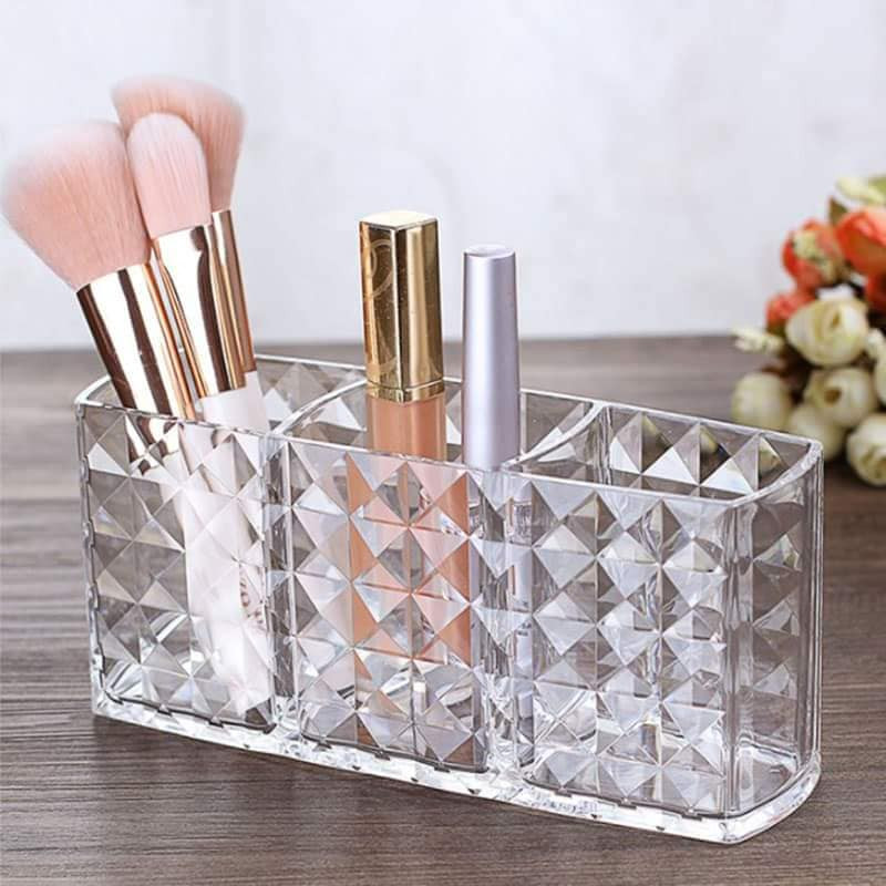 Transparent Makeup Brush Storage