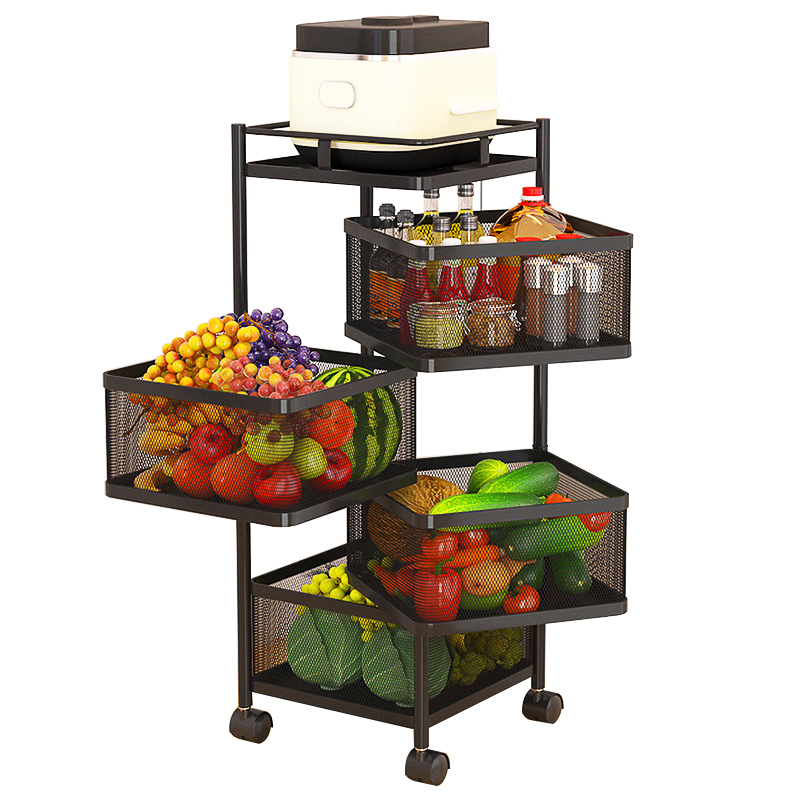 6 Layer Square Shape Kitchen Rack