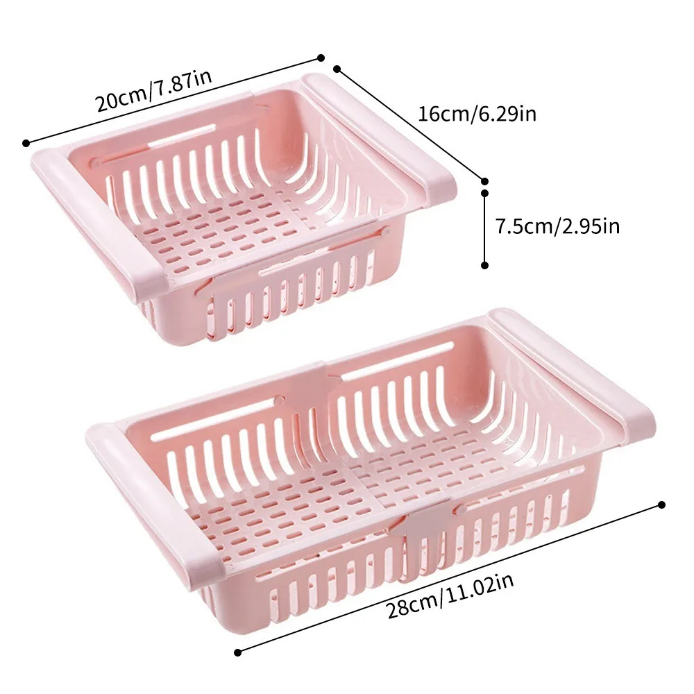 Refrigerator Egg Fruit Storage Box Drawer Baskets Fridge Organizer Shelf-0923